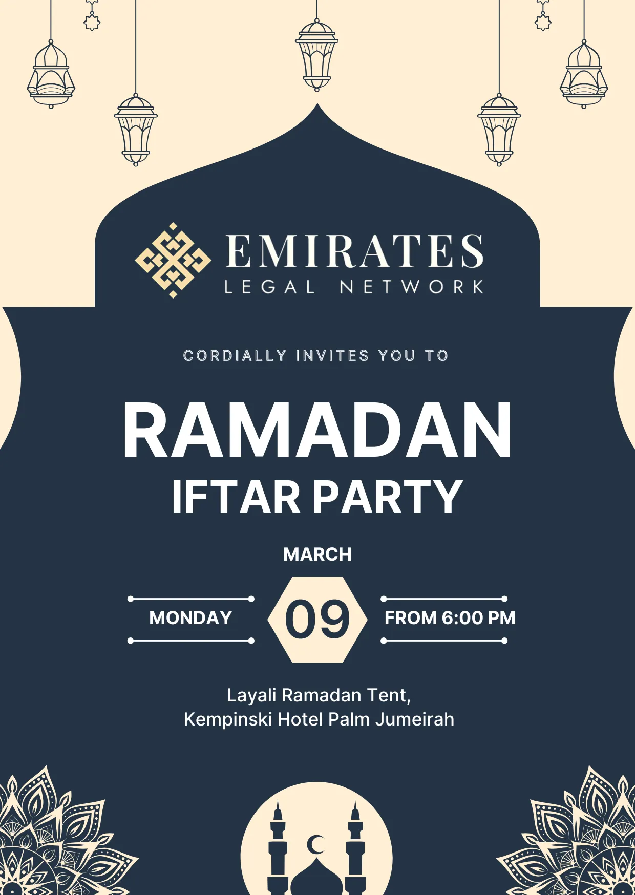 Join Us for the Emirates Legal Network Ramadan Iftar